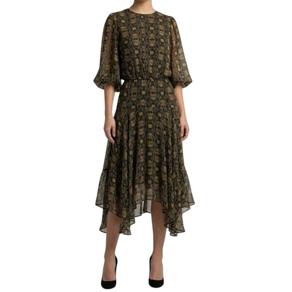 PREEN BY THORNTON BREGAZZI Lydia Floral Print Dress Size S New w/ Tag MSRP $1045